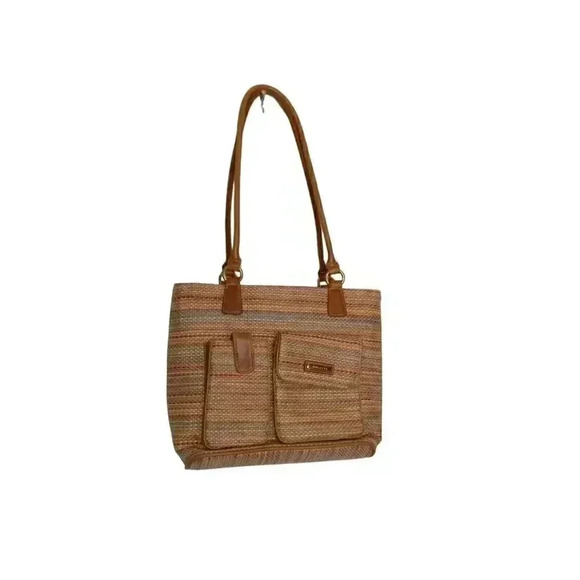 Rosetti Rainbow Knit Thread Medium Purse Handbag  Seven Pockets - Picture 1 of 13